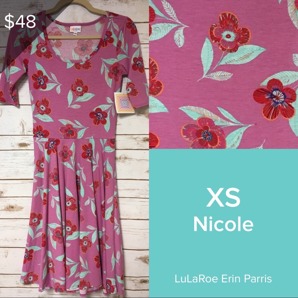 XS LuLaRoe Nicole Dress